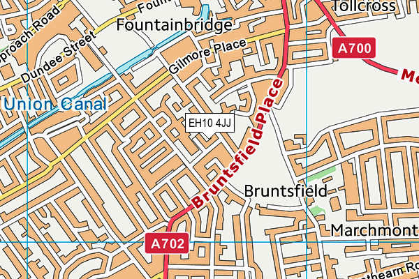 EH10 4JJ map - OS VectorMap District (Ordnance Survey)