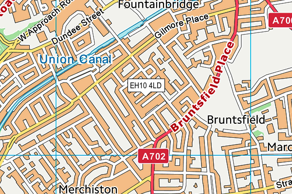 EH10 4LD map - OS VectorMap District (Ordnance Survey)