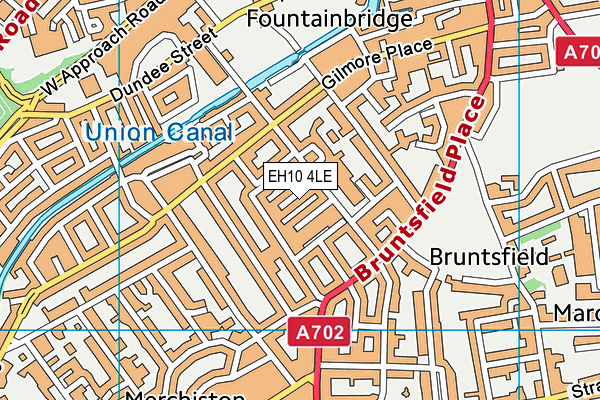 EH10 4LE map - OS VectorMap District (Ordnance Survey)