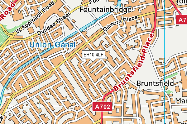 EH10 4LF map - OS VectorMap District (Ordnance Survey)