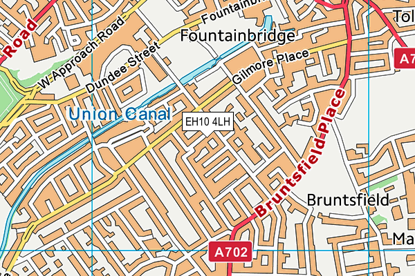 EH10 4LH map - OS VectorMap District (Ordnance Survey)