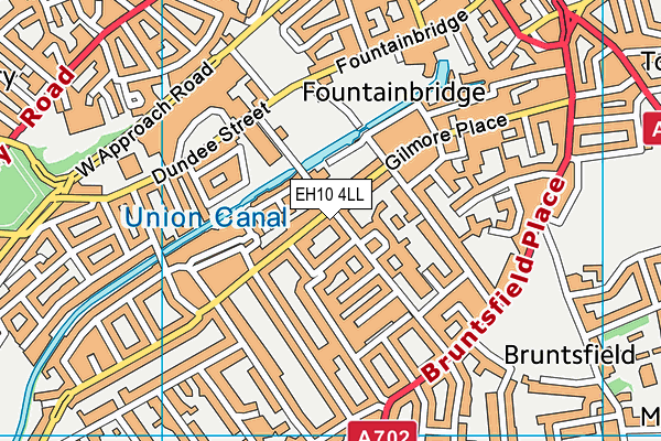 EH10 4LL map - OS VectorMap District (Ordnance Survey)