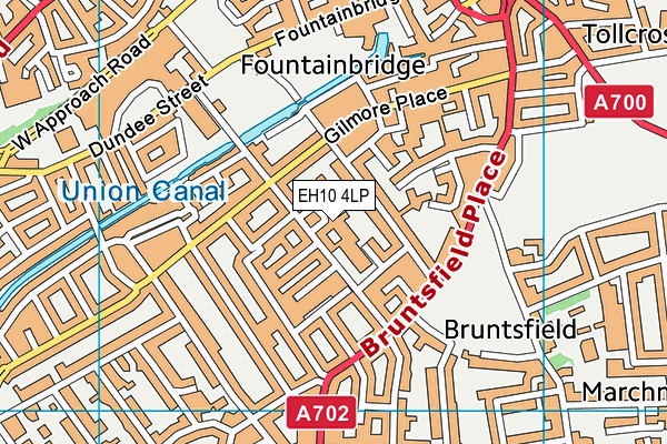 EH10 4LP map - OS VectorMap District (Ordnance Survey)