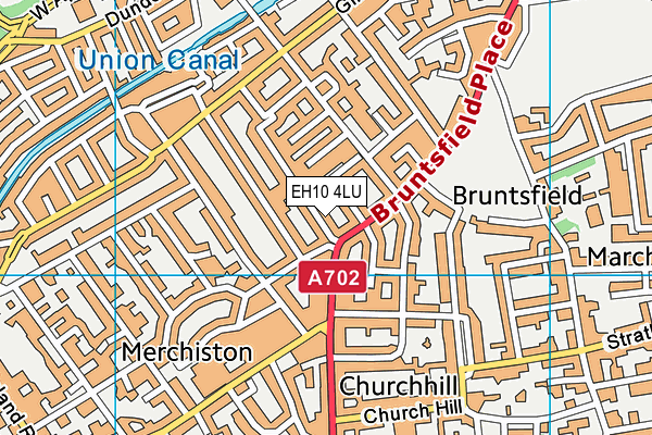 EH10 4LU map - OS VectorMap District (Ordnance Survey)