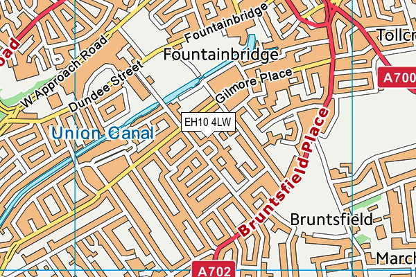 EH10 4LW map - OS VectorMap District (Ordnance Survey)