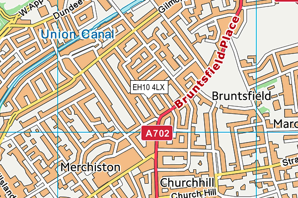 EH10 4LX map - OS VectorMap District (Ordnance Survey)