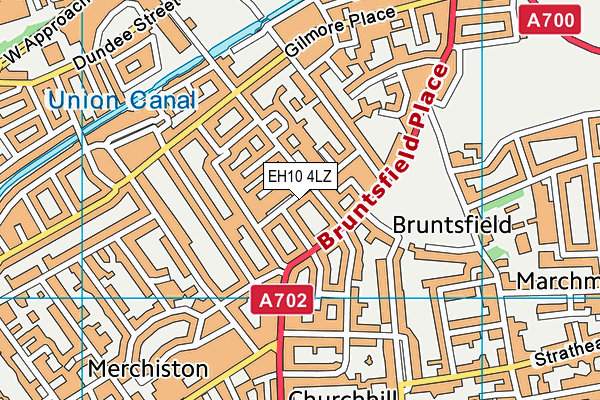 EH10 4LZ map - OS VectorMap District (Ordnance Survey)