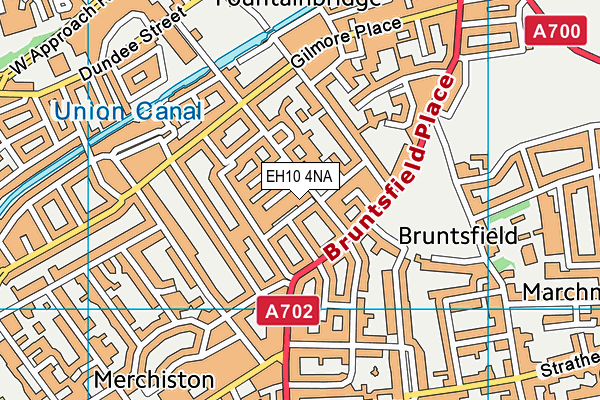 EH10 4NA map - OS VectorMap District (Ordnance Survey)