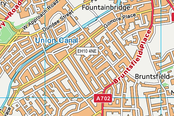 EH10 4NE map - OS VectorMap District (Ordnance Survey)