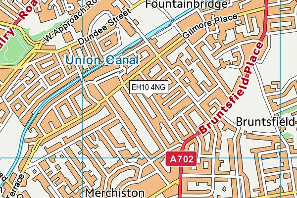 EH10 4NG map - OS VectorMap District (Ordnance Survey)