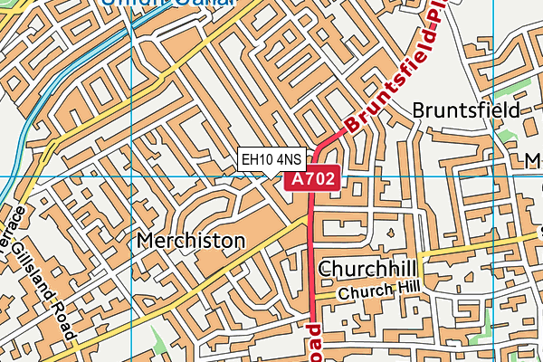 EH10 4NS map - OS VectorMap District (Ordnance Survey)