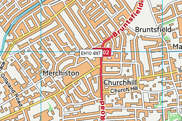 EH10 4NT map - OS VectorMap District (Ordnance Survey)