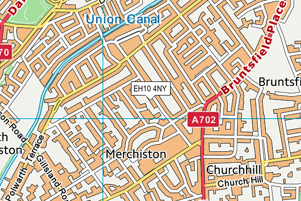 EH10 4NY map - OS VectorMap District (Ordnance Survey)