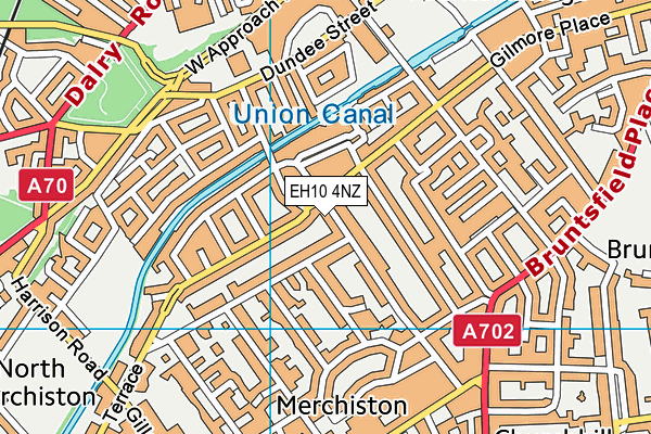 EH10 4NZ map - OS VectorMap District (Ordnance Survey)