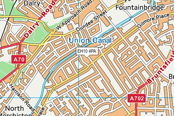 EH10 4PA map - OS VectorMap District (Ordnance Survey)