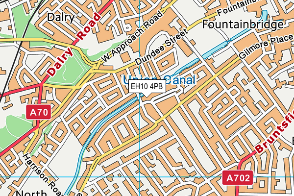 EH10 4PB map - OS VectorMap District (Ordnance Survey)