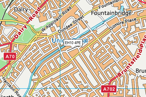 EH10 4PE map - OS VectorMap District (Ordnance Survey)