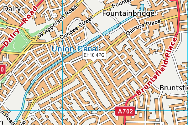 EH10 4PG map - OS VectorMap District (Ordnance Survey)