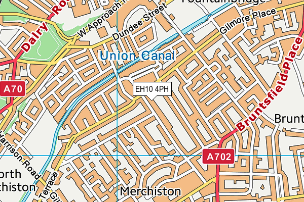 EH10 4PH map - OS VectorMap District (Ordnance Survey)