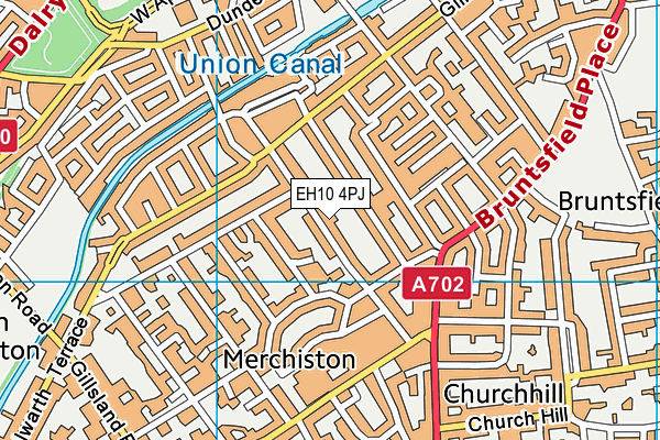 EH10 4PJ map - OS VectorMap District (Ordnance Survey)