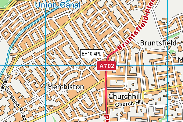 EH10 4PL map - OS VectorMap District (Ordnance Survey)