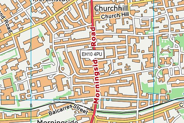 EH10 4PU map - OS VectorMap District (Ordnance Survey)