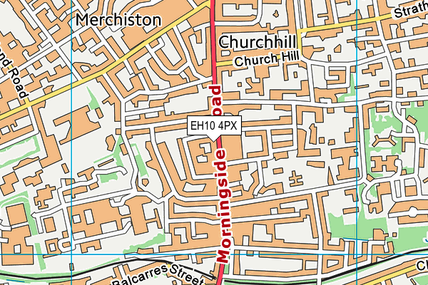 EH10 4PX map - OS VectorMap District (Ordnance Survey)