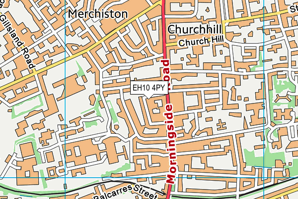 EH10 4PY map - OS VectorMap District (Ordnance Survey)