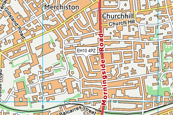 EH10 4PZ map - OS VectorMap District (Ordnance Survey)