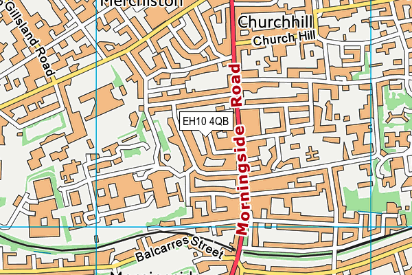 EH10 4QB map - OS VectorMap District (Ordnance Survey)