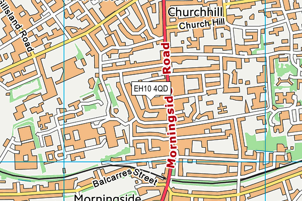 EH10 4QD map - OS VectorMap District (Ordnance Survey)