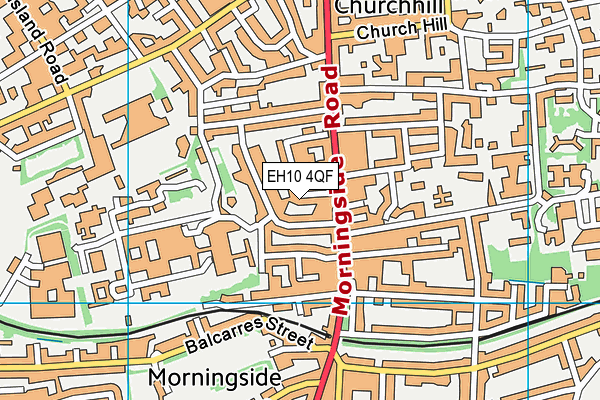 EH10 4QF map - OS VectorMap District (Ordnance Survey)