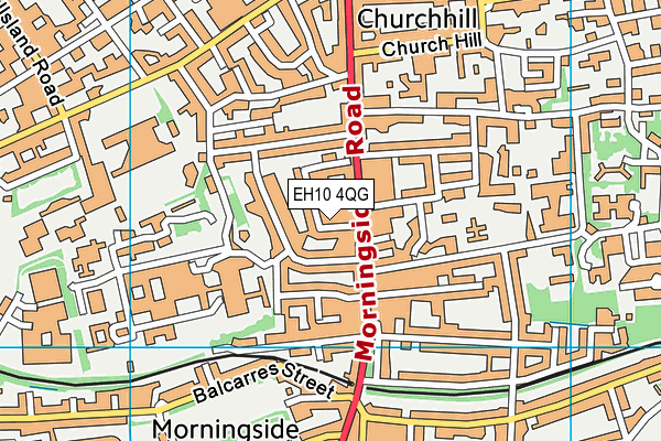 EH10 4QG map - OS VectorMap District (Ordnance Survey)