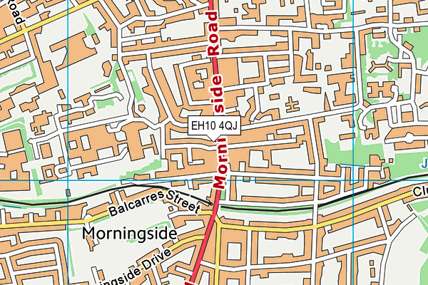 EH10 4QJ map - OS VectorMap District (Ordnance Survey)