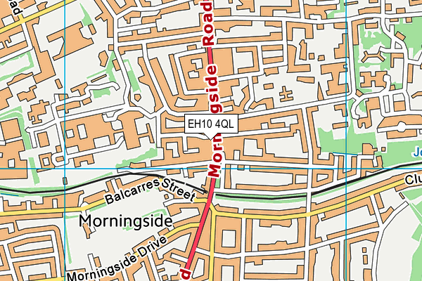 EH10 4QL map - OS VectorMap District (Ordnance Survey)