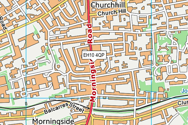 EH10 4QP map - OS VectorMap District (Ordnance Survey)