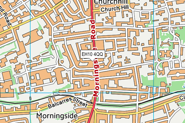 EH10 4QQ map - OS VectorMap District (Ordnance Survey)