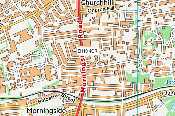 EH10 4QR map - OS VectorMap District (Ordnance Survey)