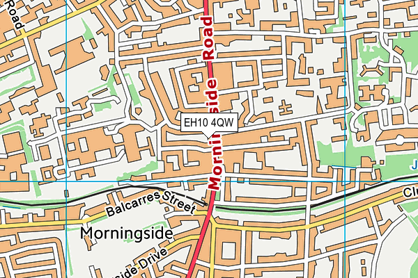 EH10 4QW map - OS VectorMap District (Ordnance Survey)