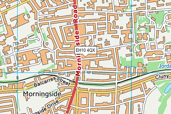 EH10 4QX map - OS VectorMap District (Ordnance Survey)