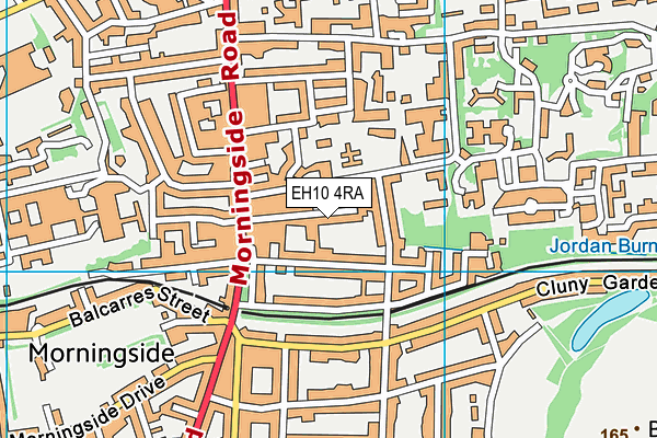 EH10 4RA map - OS VectorMap District (Ordnance Survey)