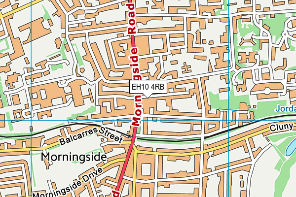 EH10 4RB map - OS VectorMap District (Ordnance Survey)