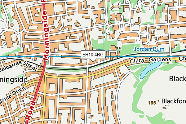 EH10 4RG map - OS VectorMap District (Ordnance Survey)