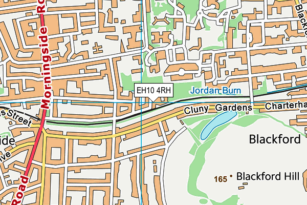 EH10 4RH map - OS VectorMap District (Ordnance Survey)