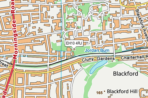 EH10 4RJ map - OS VectorMap District (Ordnance Survey)