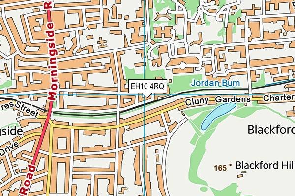 EH10 4RQ map - OS VectorMap District (Ordnance Survey)