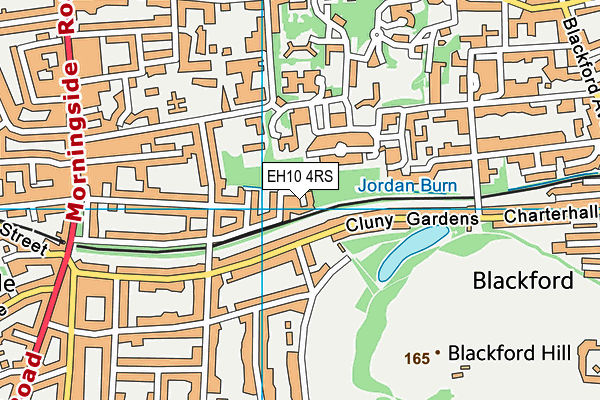 EH10 4RS map - OS VectorMap District (Ordnance Survey)