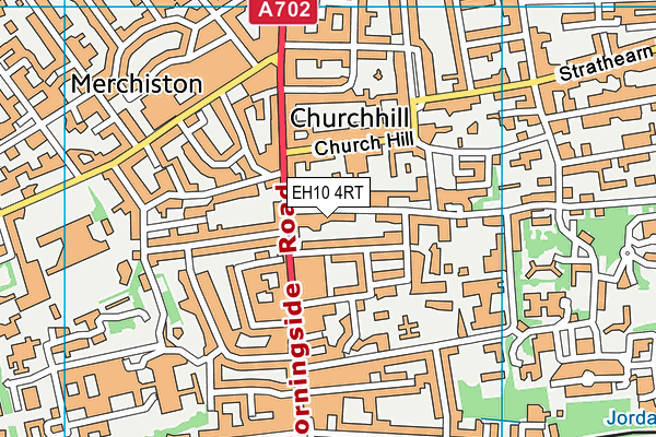 EH10 4RT map - OS VectorMap District (Ordnance Survey)