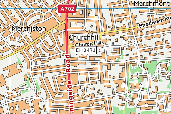 EH10 4RU map - OS VectorMap District (Ordnance Survey)