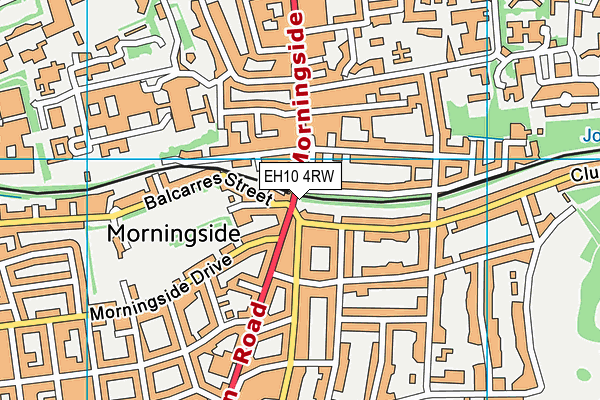 EH10 4RW map - OS VectorMap District (Ordnance Survey)